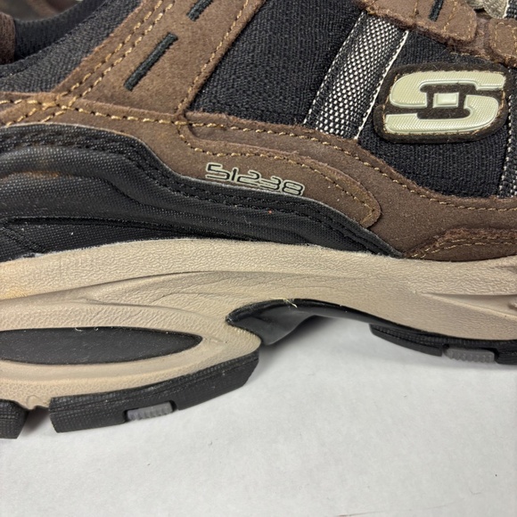 Sketchers Sport Men's Size 8.5 Sneaker Brown/Black Leather NWOT - Picture 3 of 11